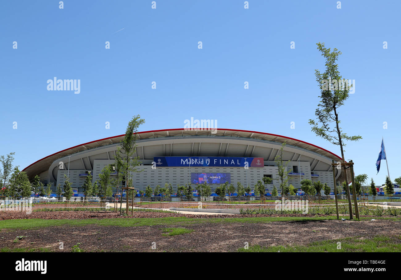 Madrid, Spanien. 1. Juni 2019. Wanda Metropolitano Stadion, Tottenham Hotspur FC V Liverpool FC, 2019 Credit: Allstar Bildarchiv/Alamy leben Nachrichten Stockfoto