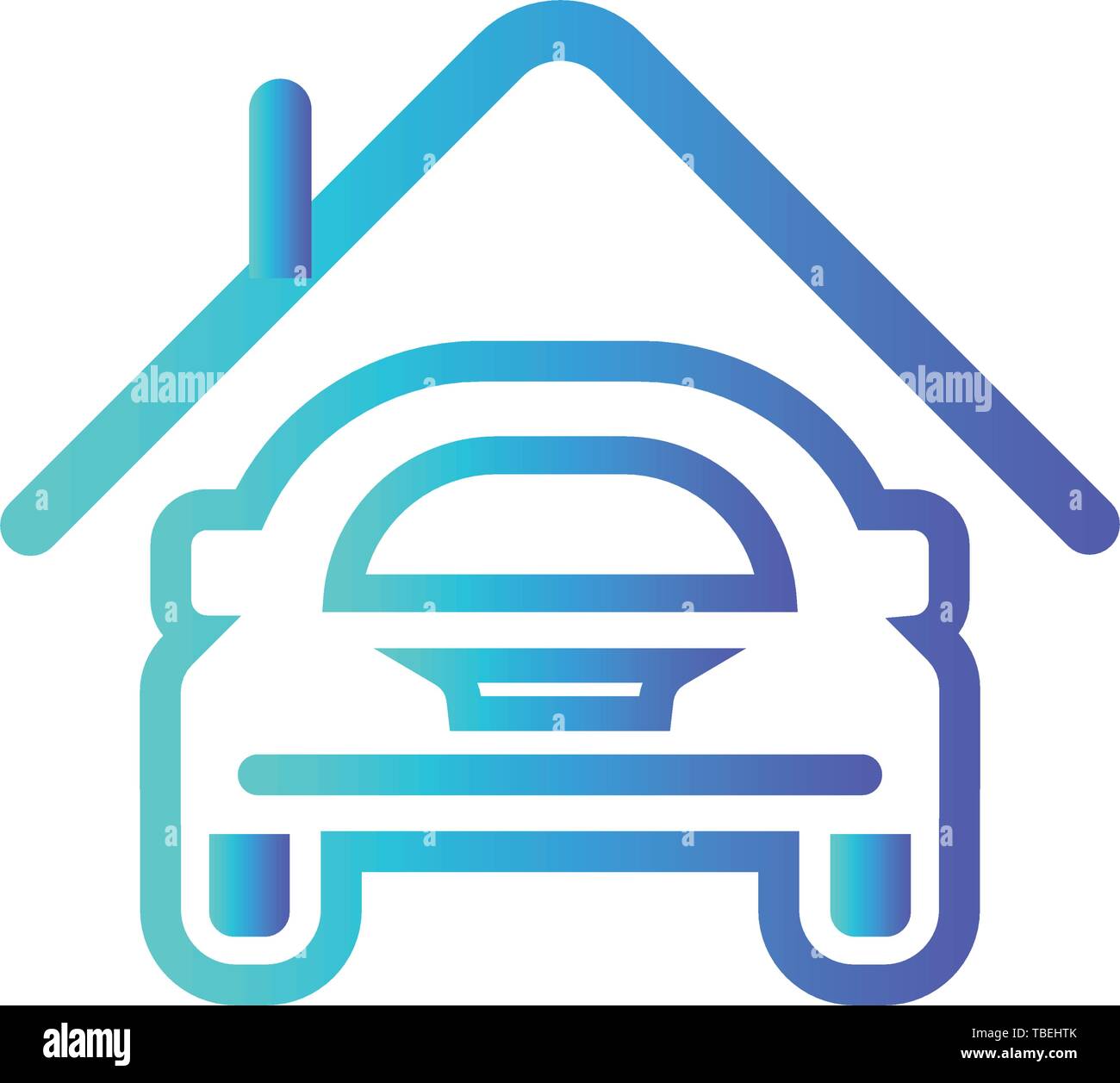 Auto garage icon-Vektor Stock Vektor