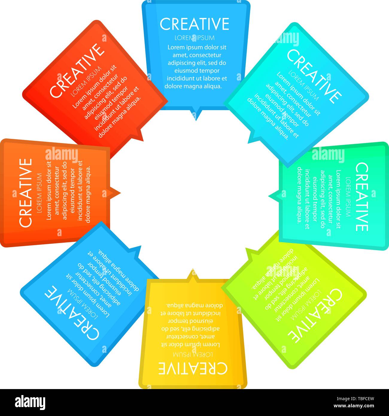 Abstrakte geometrische Vektor Infografik Elemente. Web Interface Vorlage. Moderne Business Template für Präsentation, Web Design, Banner und Poster Stock Vektor