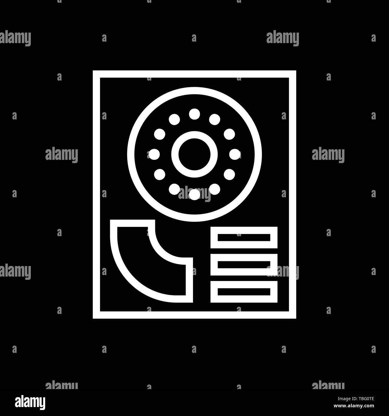 Computer Festplatte icon-Vektor Stock Vektor