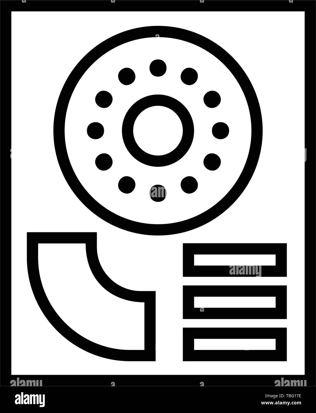 Computer Festplatte icon-Vektor Stock Vektor