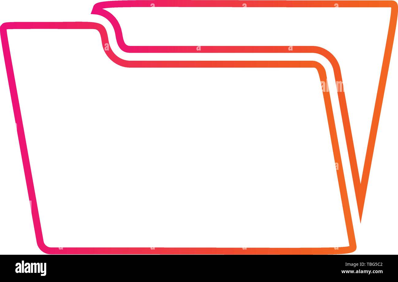 Ordner Symbol Vektor-Store anmelden Stock Vektor