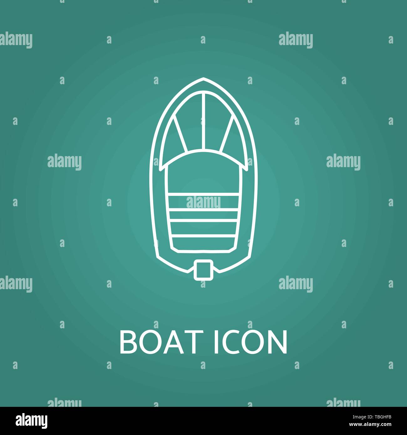Boot-Symbol. Vector Illustration. Stock Vektor