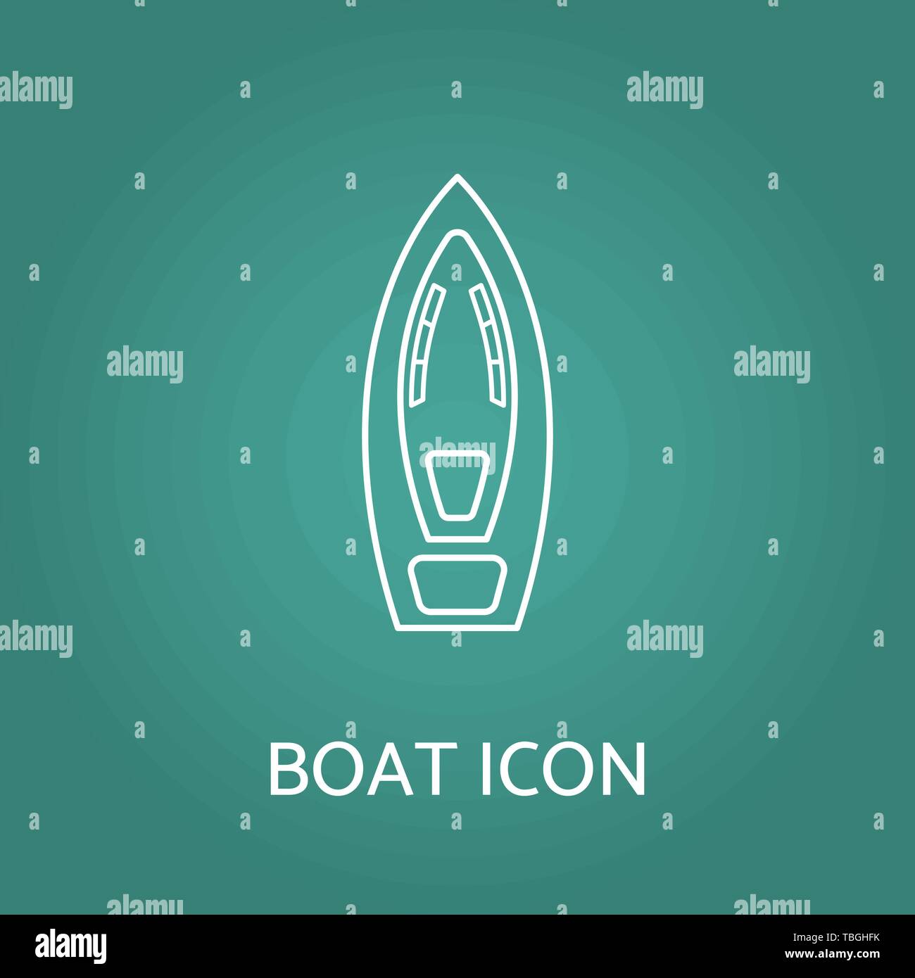 Boot-Symbol. Vector Illustration. Stock Vektor