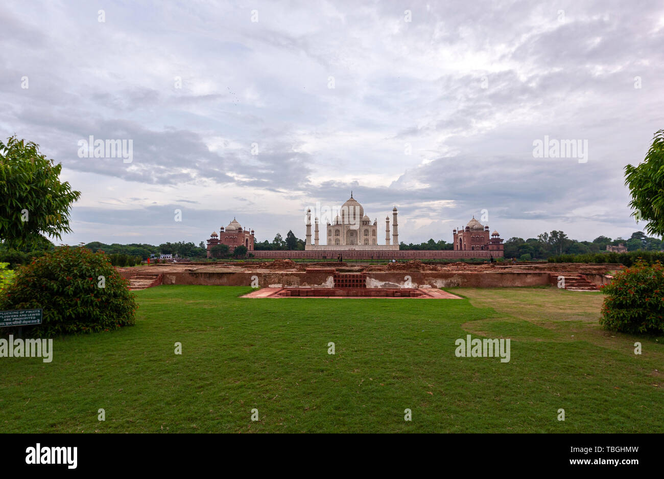 Mehtab Bagh, Taj Mahal View Point, Agra, Uttar Pradesh, Indien Stockfoto