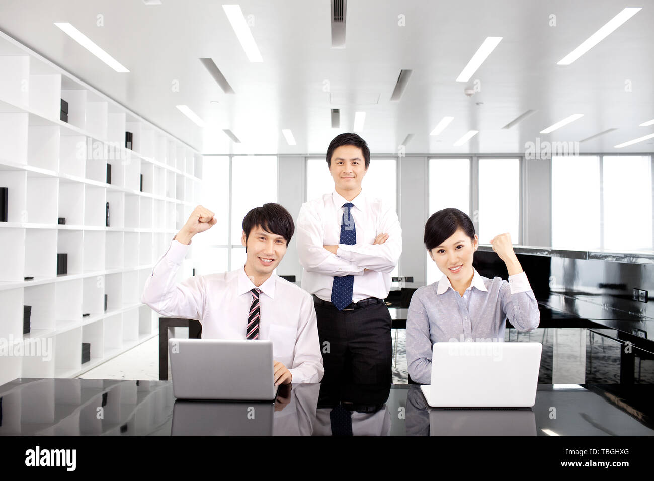 Business Team Kommunikation im Büro Stockfoto