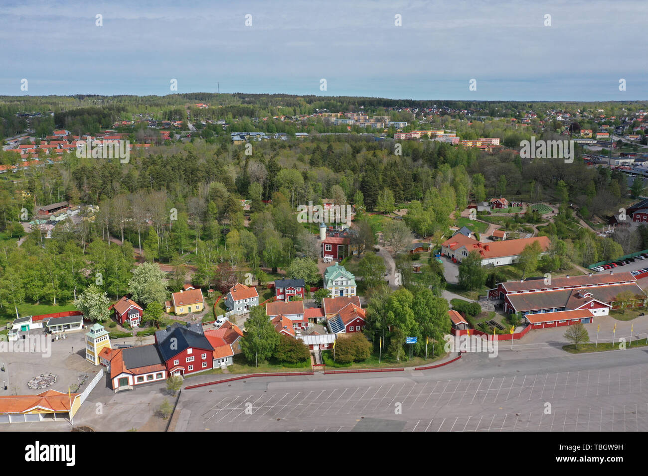 Vimmerby, Schweden 20190515 Astrid Lindgrens Welt, Vimmerby. Astrid Lindgrens Welt ist ein Themenpark in der Geburtsgemeinde Vimmerby der Kinderbuchautorin Astrid Lindgrens mit einer Fläche von ​​180,000 Quadratmetern. Foto Jeppe Gustafsson Stockfoto
