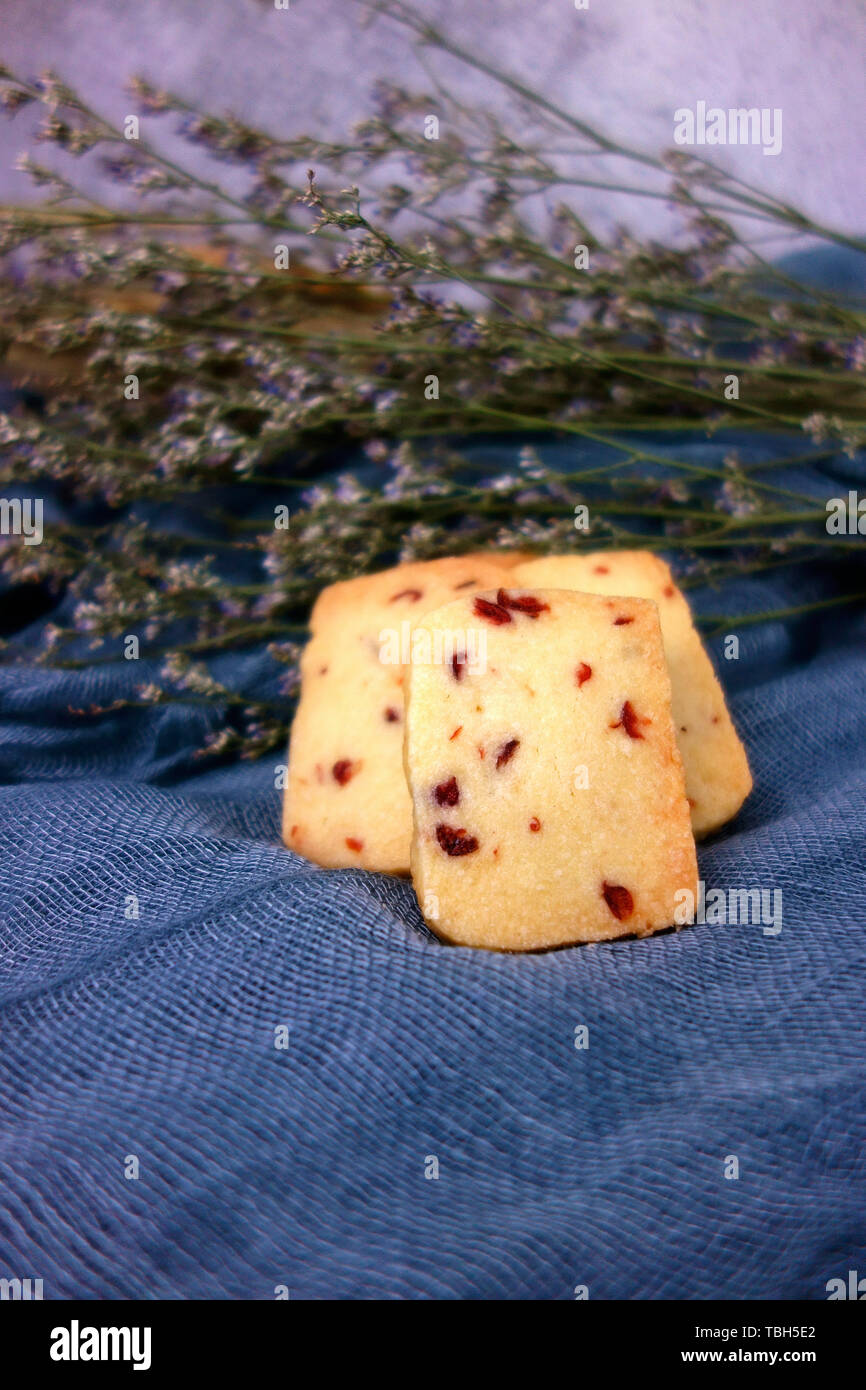 Cranberry-cookies Stockfoto