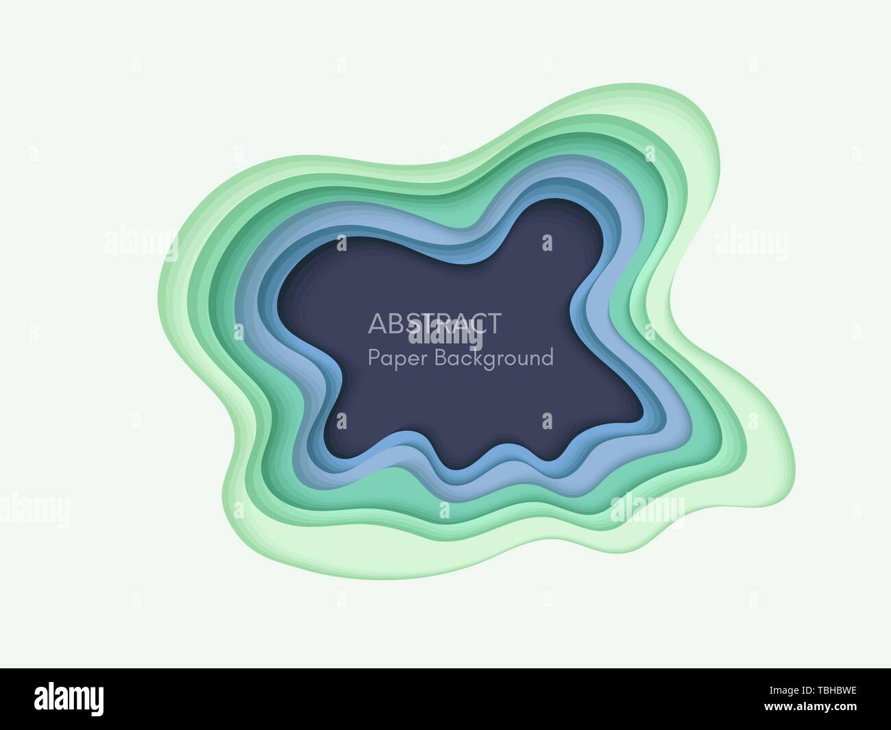 Abstract im 3D-Hintergrund mit papercut Formen. Papier Design, Vektor kreative trendy Abbildung. Stock Vektor