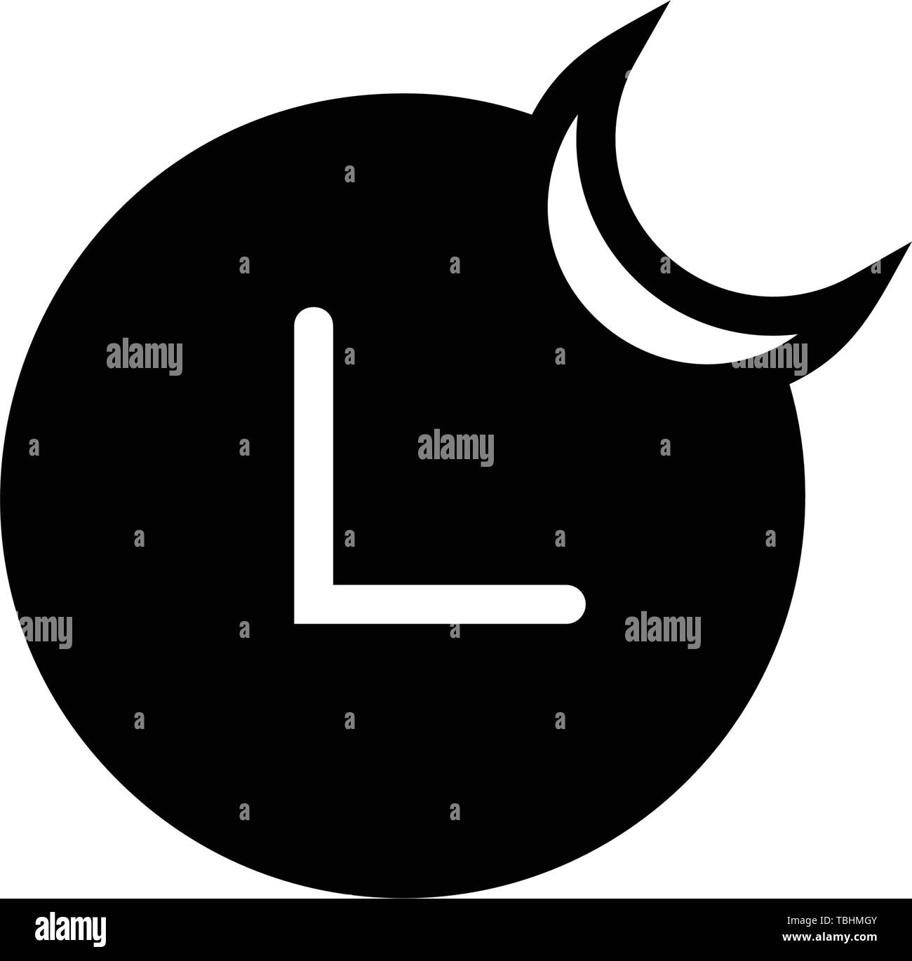 Ramadan Clock Icon-Vektor Stock Vektor