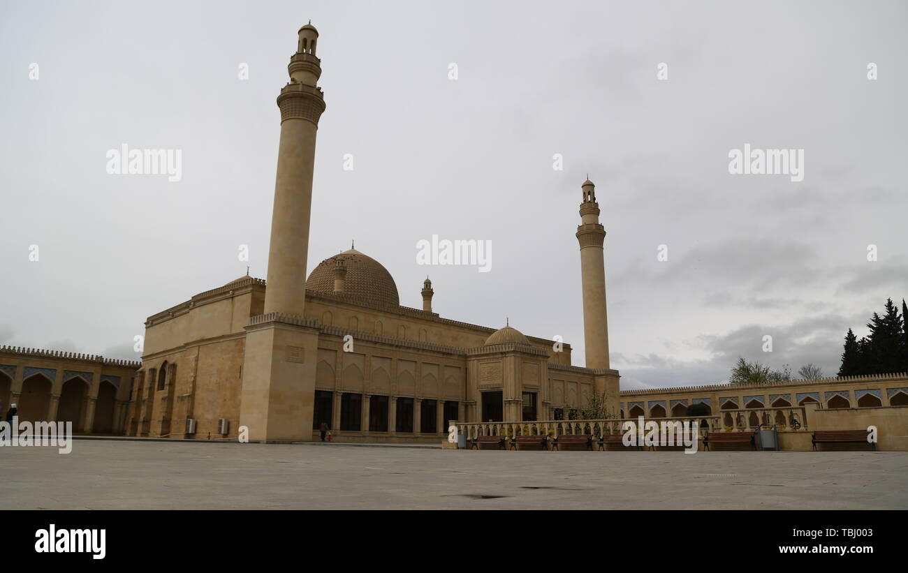 In Aserbaidschan juma Moschee der Blick auf den antiken Gebäuden Stockfoto