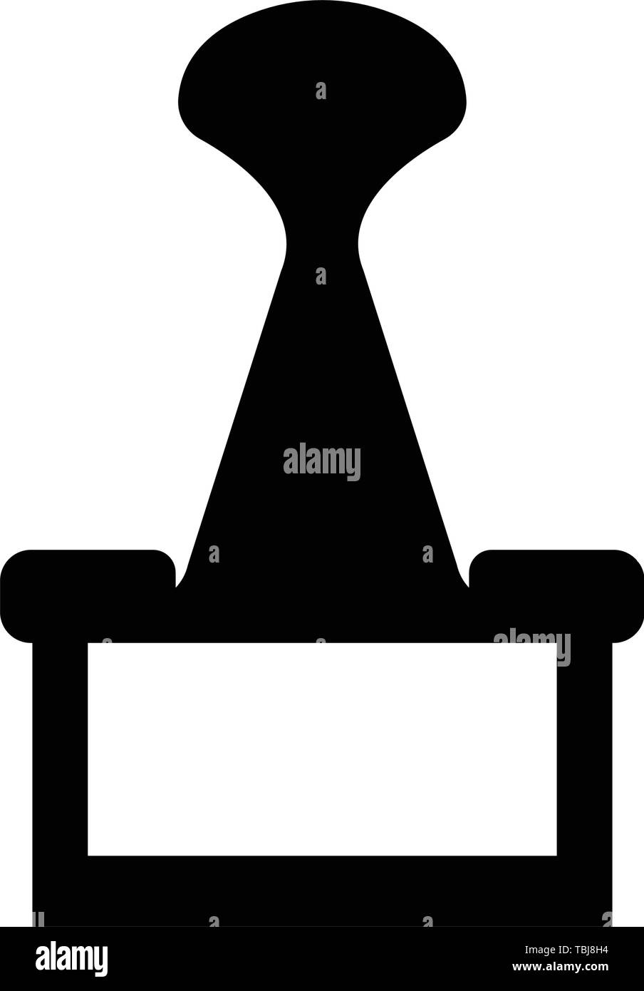 Clip Zeichen icon-Vektor Stock Vektor