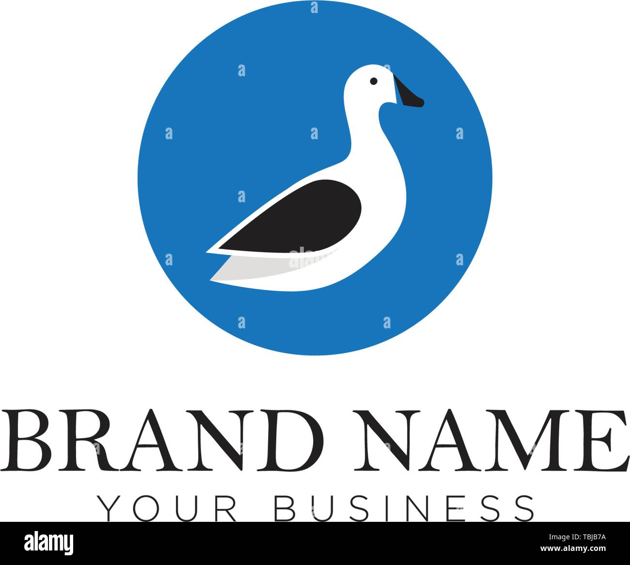 Ente-Logo-Vektor Stock Vektor