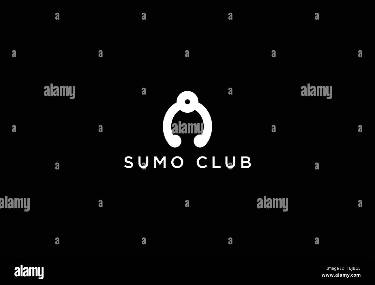 Sumo logo Vektor - Sumo-ringer logo Vorlage Stock Vektor