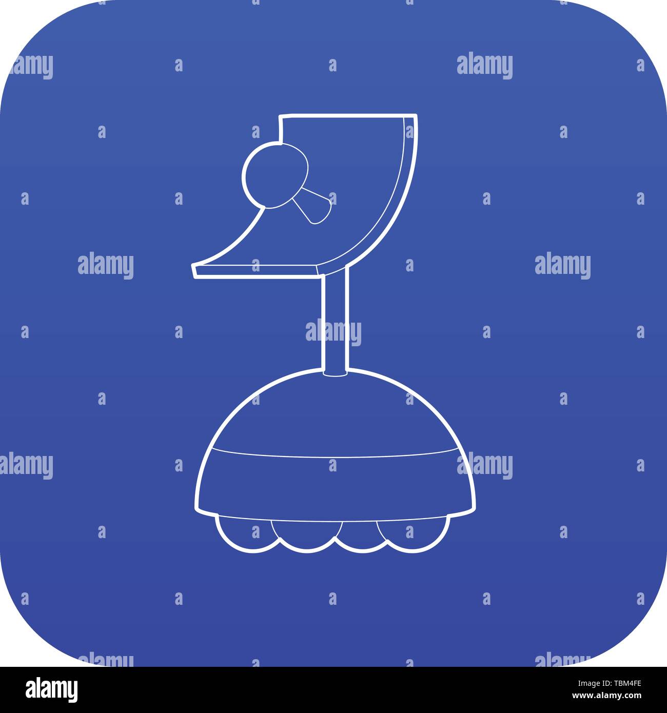 Roboter Antennensymbol blue Vector Stock Vektor