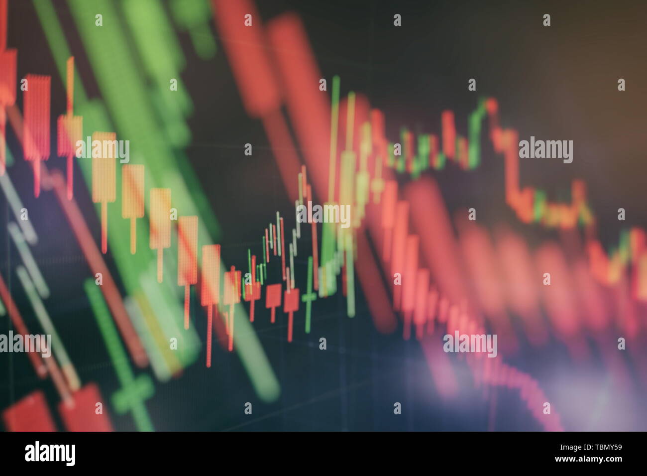 Fixed Income und Emerging Markets: Die Charts und zusammenfassende Informationen über "Business Statistiken und Analysen Wert' Stockfoto