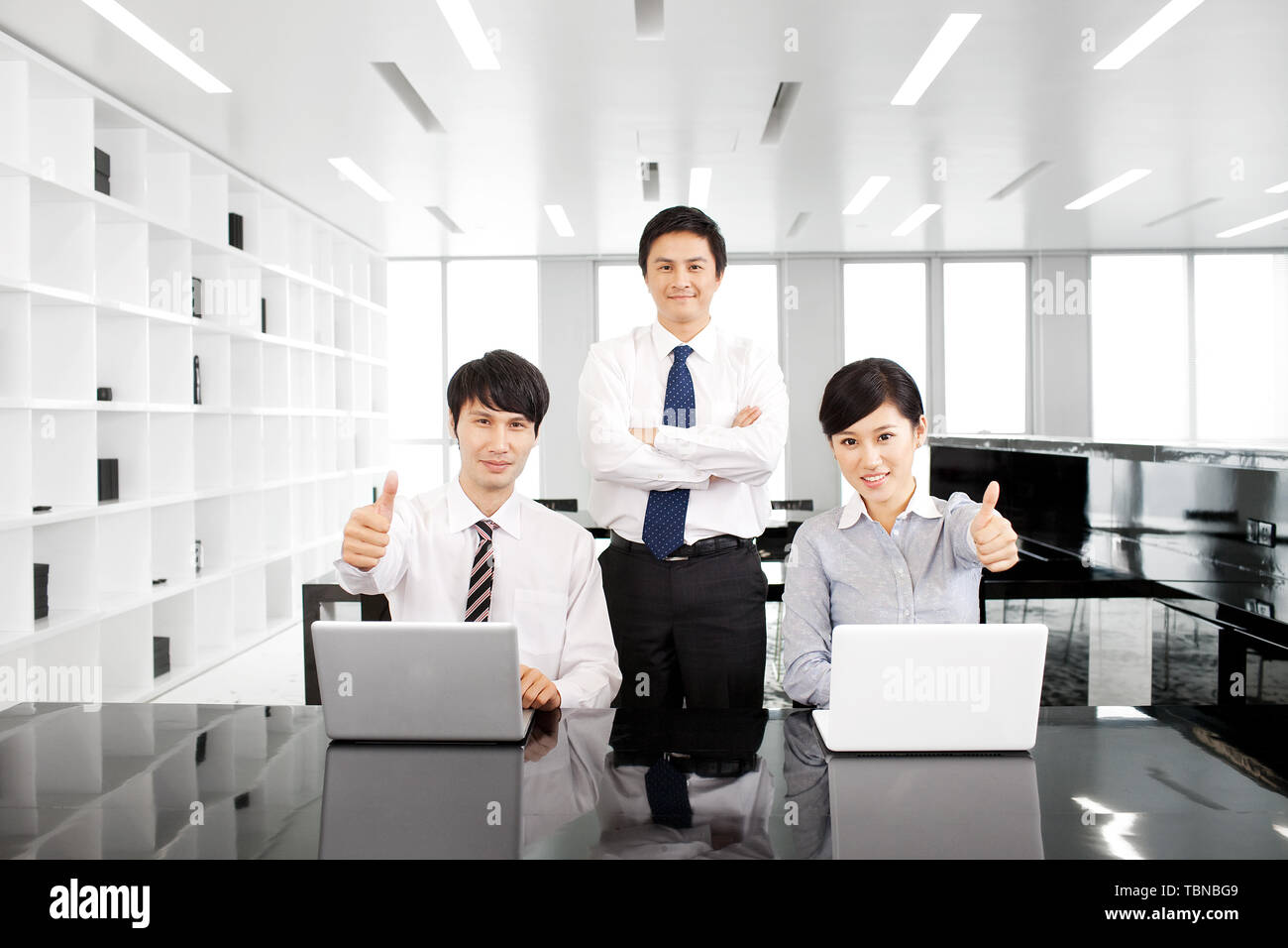 Business Team Kommunikation im Büro Stockfoto