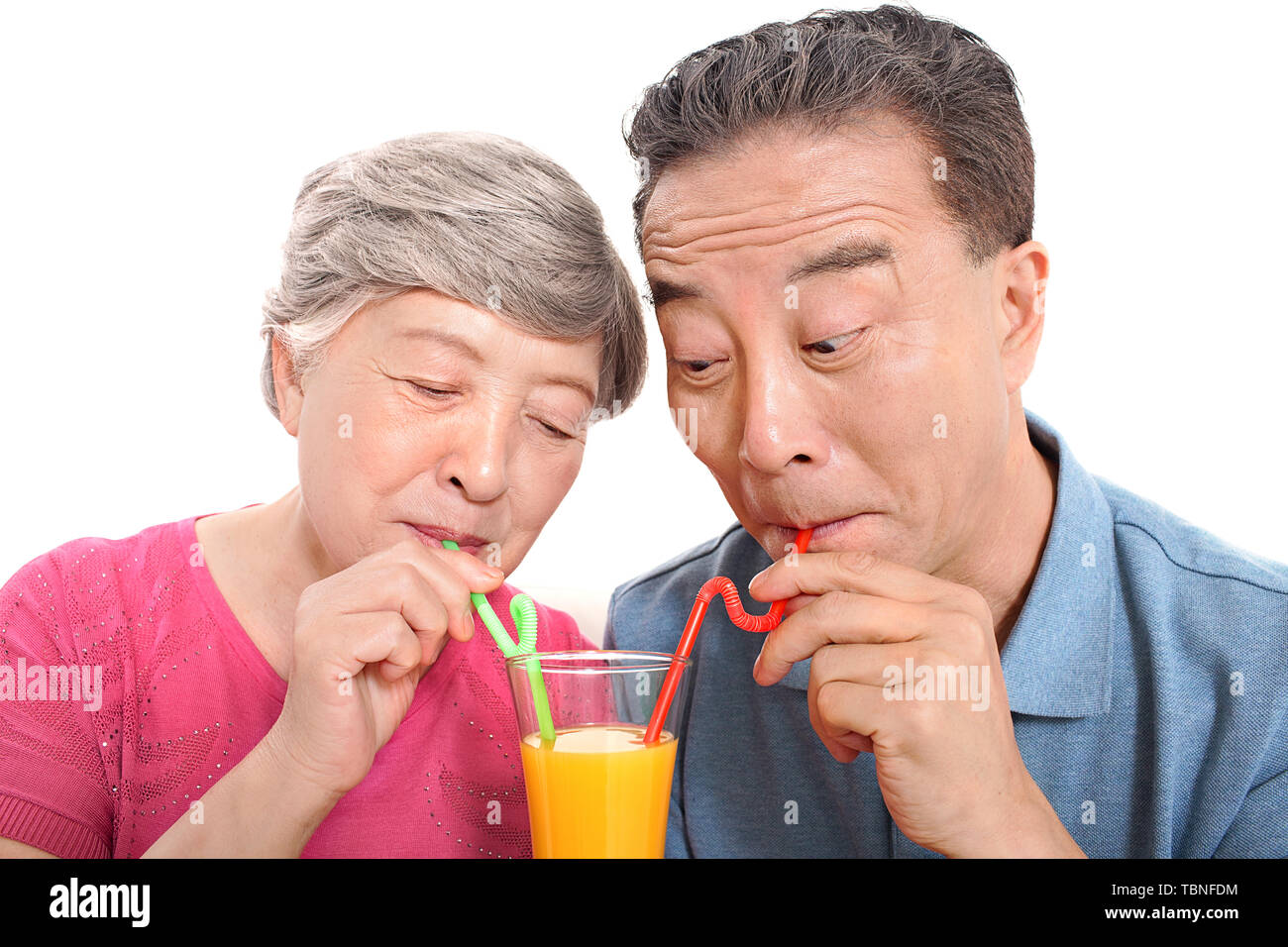 Glückliches Leben für ältere Menschen Stockfoto