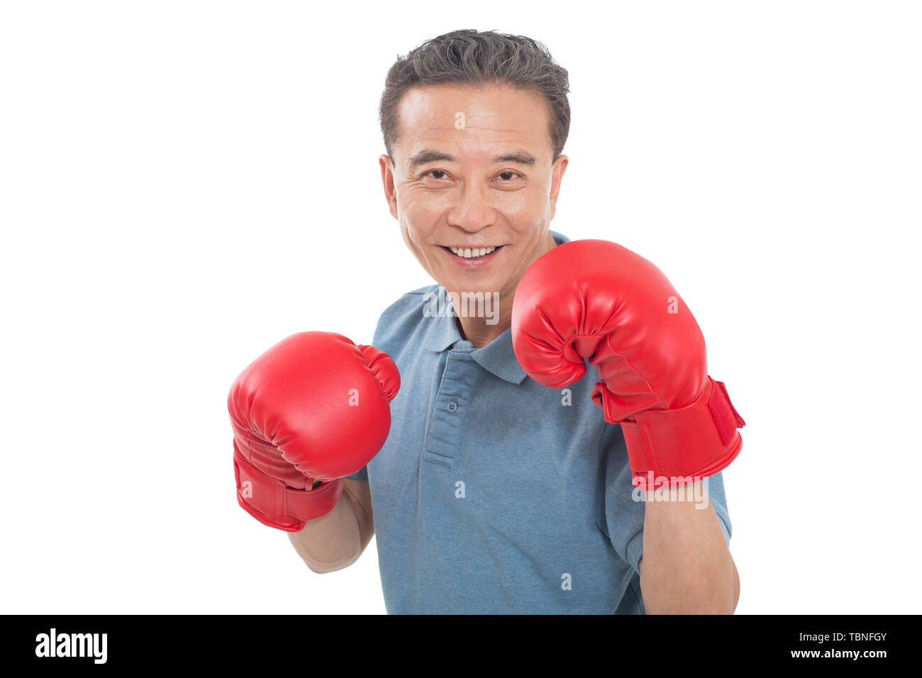 Die älteren Menschen verstärken sich. Stockfoto