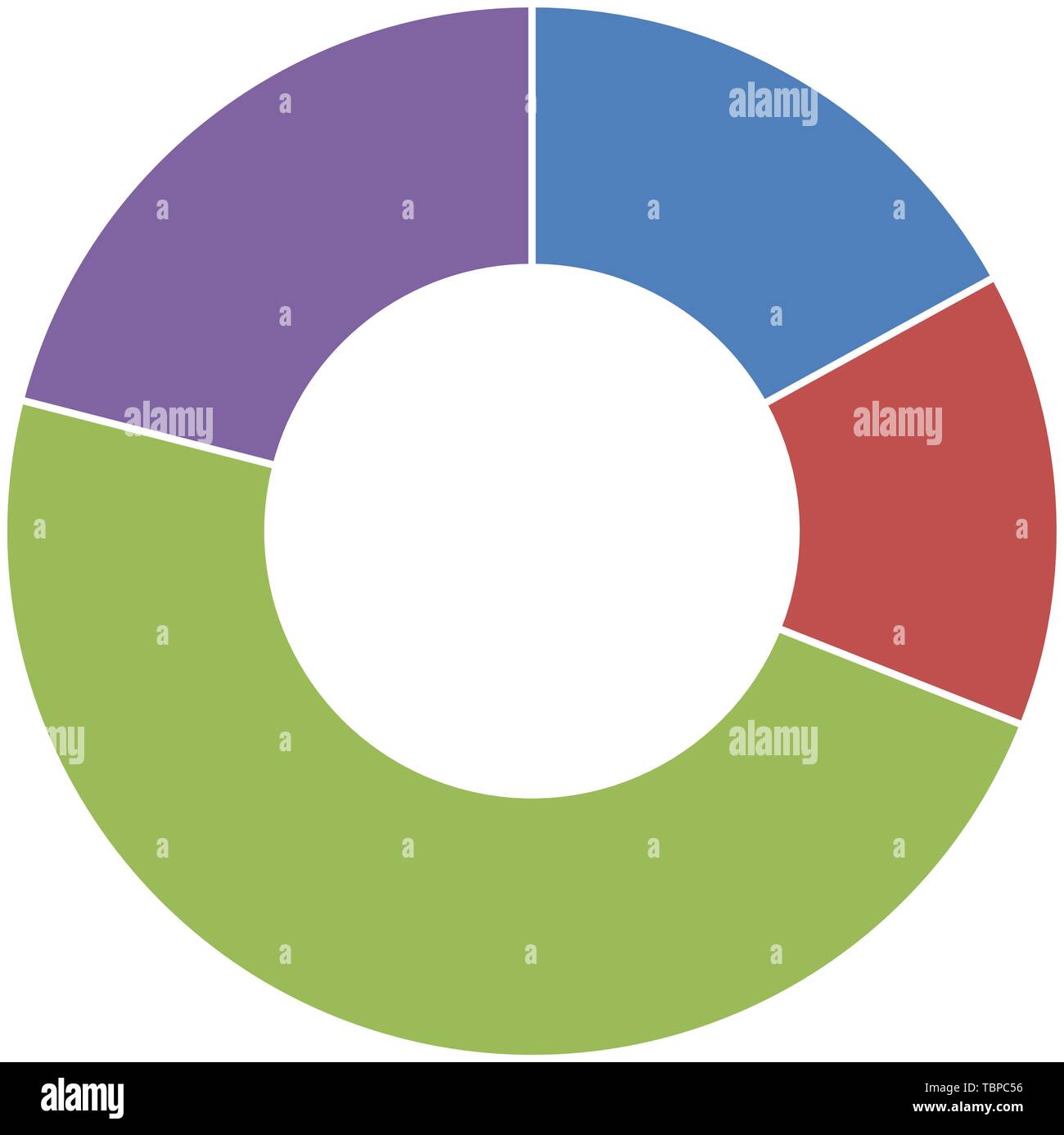 Farbe Diagramm Diagramm Vector Illustration Stock Vektor