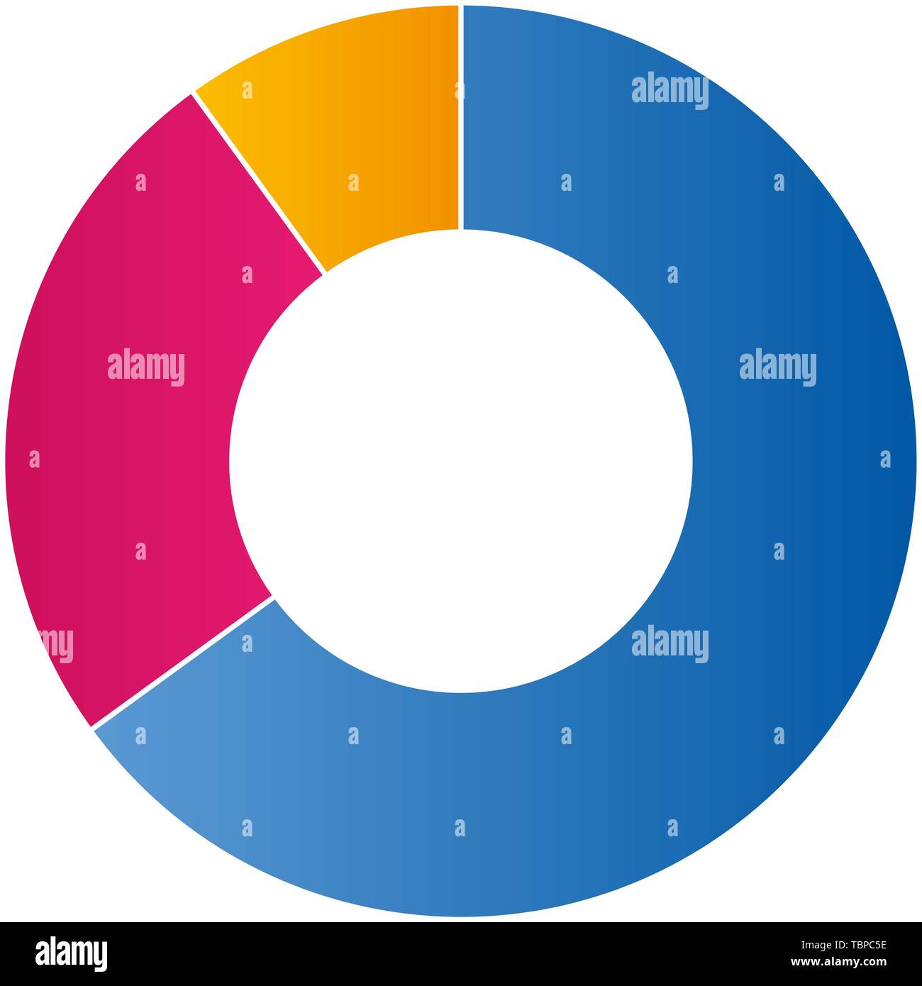 Farbe Diagramm Diagramm Vector Illustration Stock Vektor