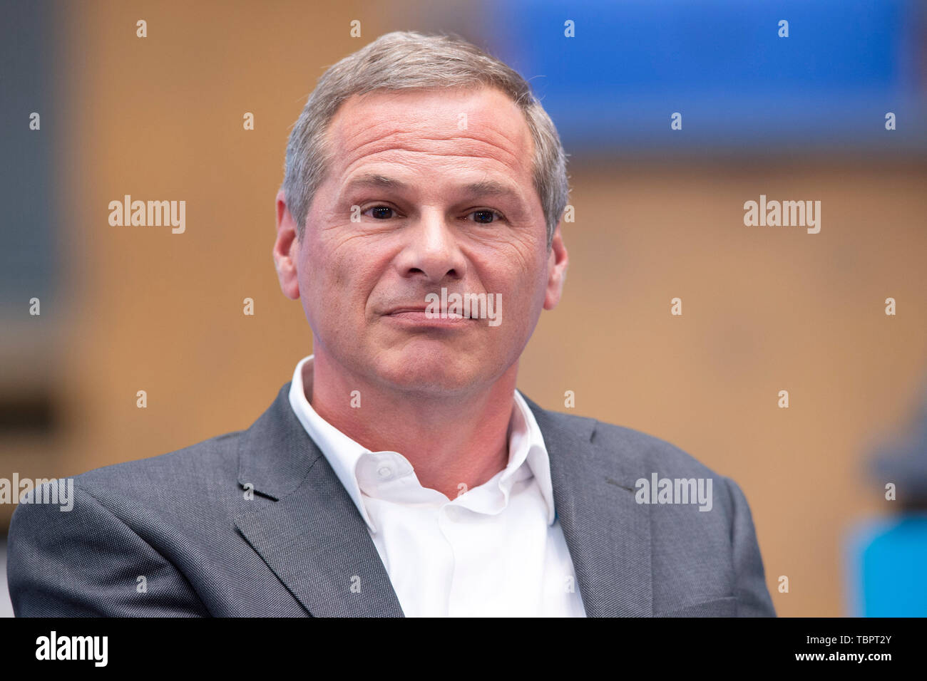 Georg Mascolo, Leiter des Research Network Der NDR, WDR und der Sueddeutschen Zeitung, auf dem Deutsche Welle Global Media Forum Verschiebung Befugnisse, 28.05.2019 in Bonn | Verwendung weltweit Stockfoto