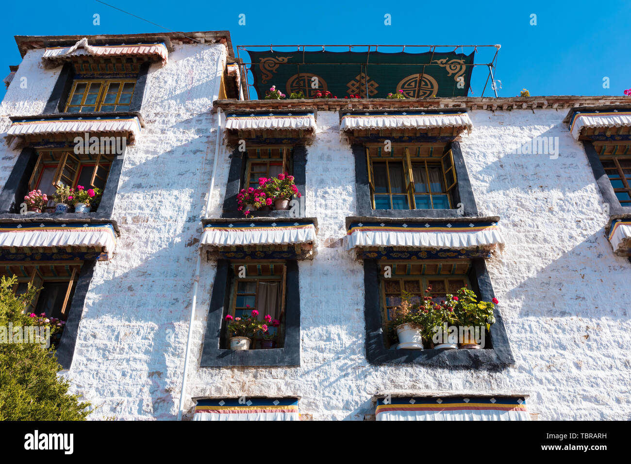 Das Kloster Das Kloster Sera der dritten großen Tempel der Grug Schule in Tibet Stockfoto