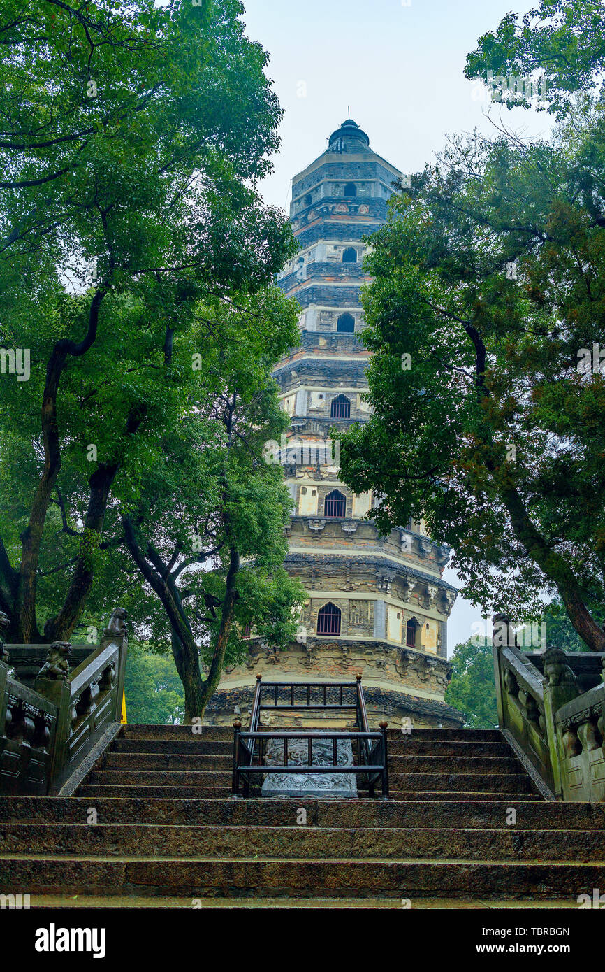 Huqiu Mountain Scenic Area, Suzhou Stockfoto