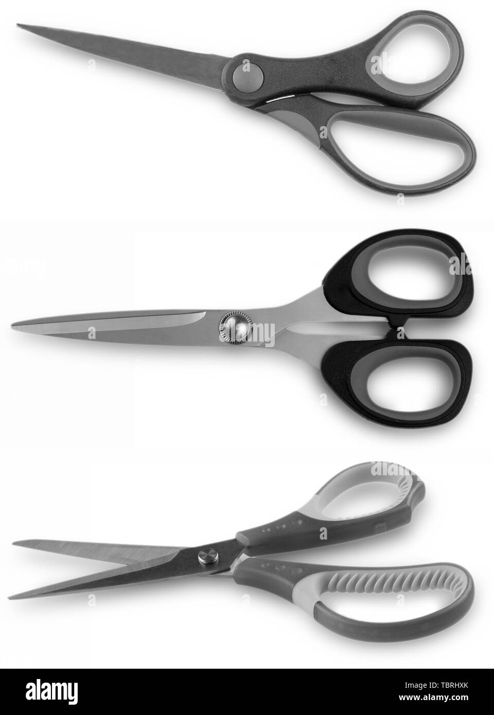 Neue Paper Scissors auf weißem Hintergrund Stockfoto