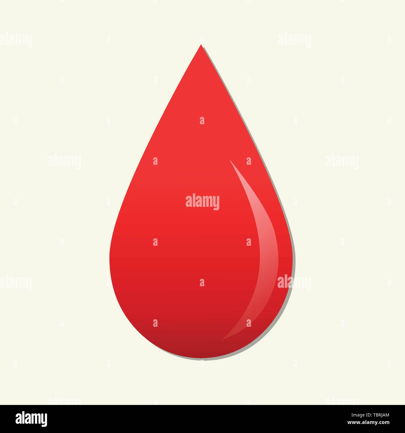 Rote Blutstropfen Vektor symbol Abbildung Stock Vektor