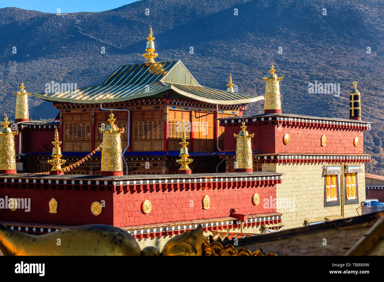 Shangri-La Songzanlin Temple (kleine Potala Palast) Stockfoto