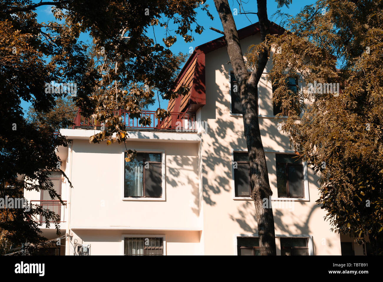 Herbstlandschaft der Ba Daiguan, Qingdao, Provinz Shandong Stockfoto