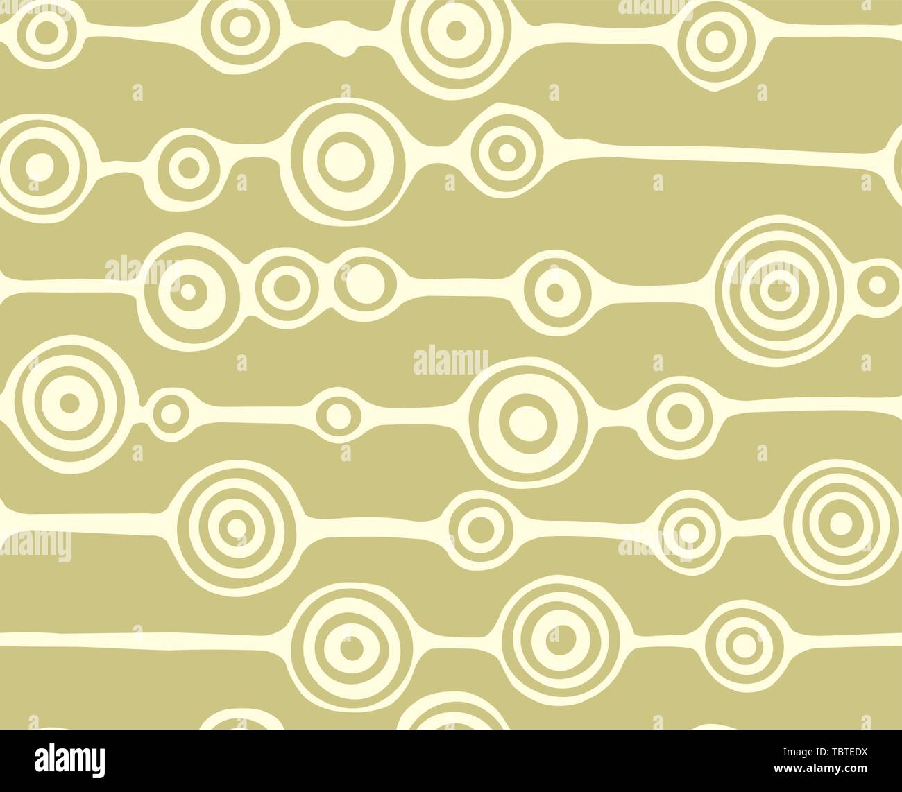 Vector Illustration. Nahtlose Kreise Hintergrund in lineare Gruppe. Weiche Hintergrund. Stock Vektor