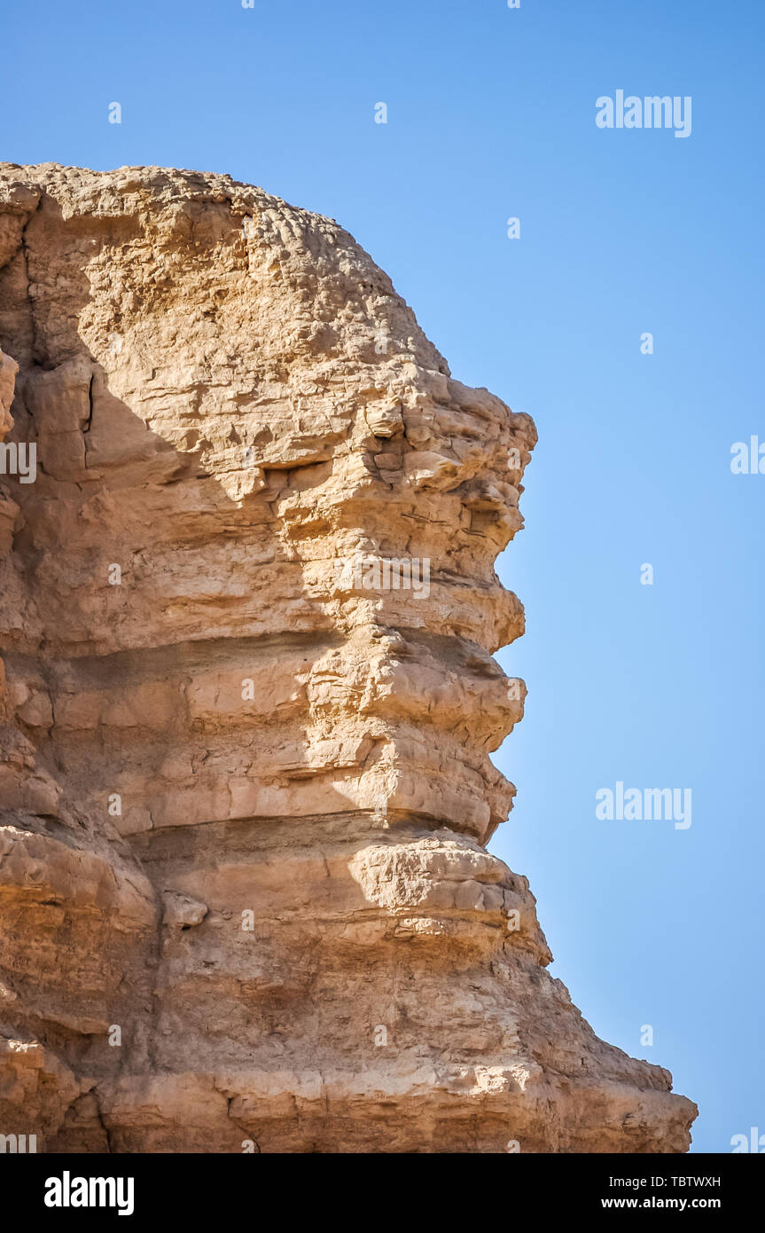 Gobi Landschaft des Yadan Geopark, Dunhuang, Provinz Gansu Stockfoto