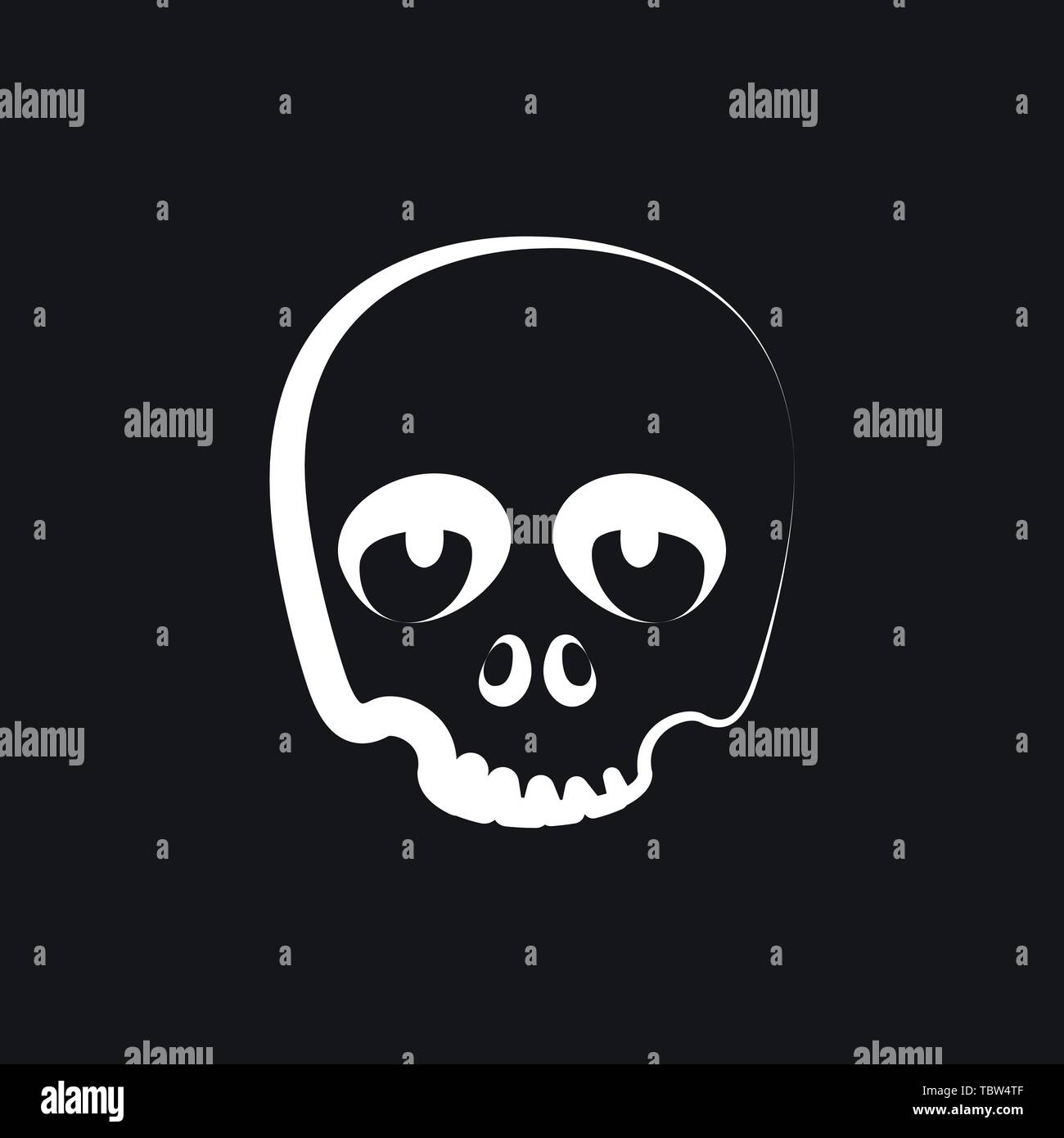Totenkopf vektor Symbol Alamy