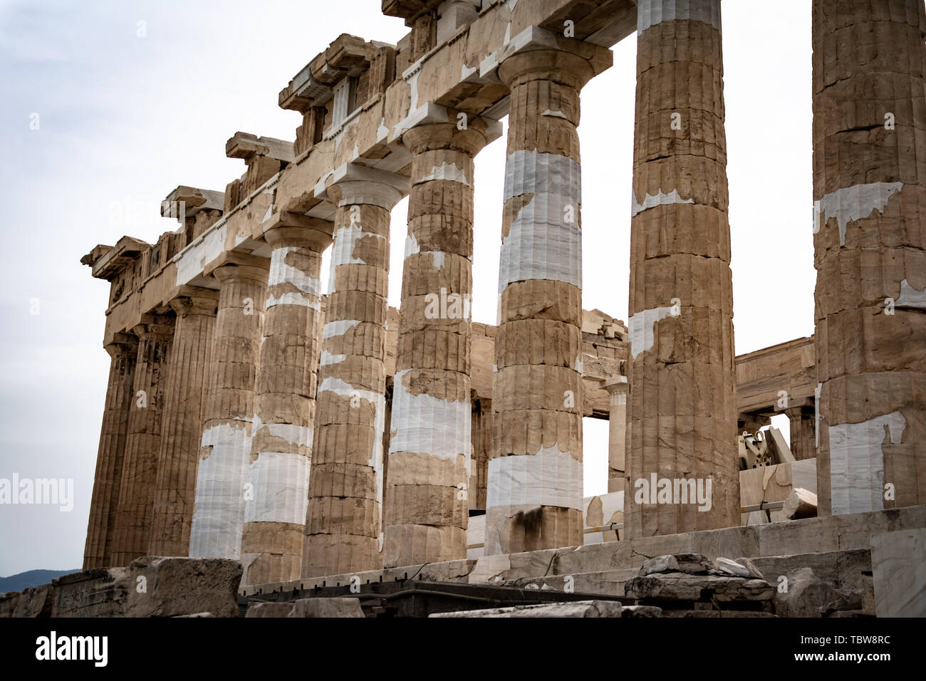 Tempel Ruinen der antiken griechischen Zivilisation Stockfoto