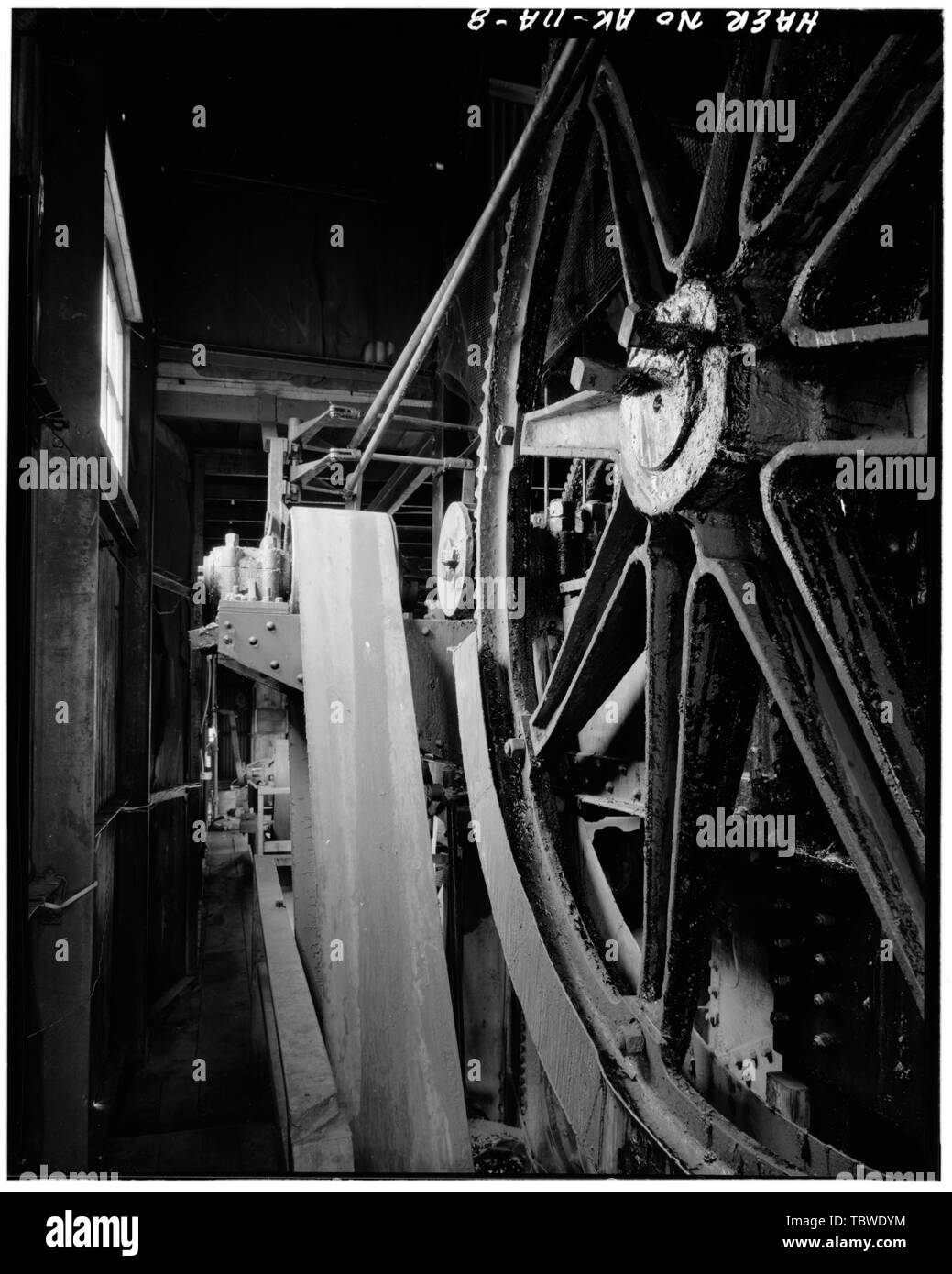 HAUPTSCHWUNGRAD Gold Placers Incorporated, Coak Creek Dredge, in der Nähe von Coal Creek und Yukon River, Eagle, Southeast Fairbanks Census Area, AK Stockfoto