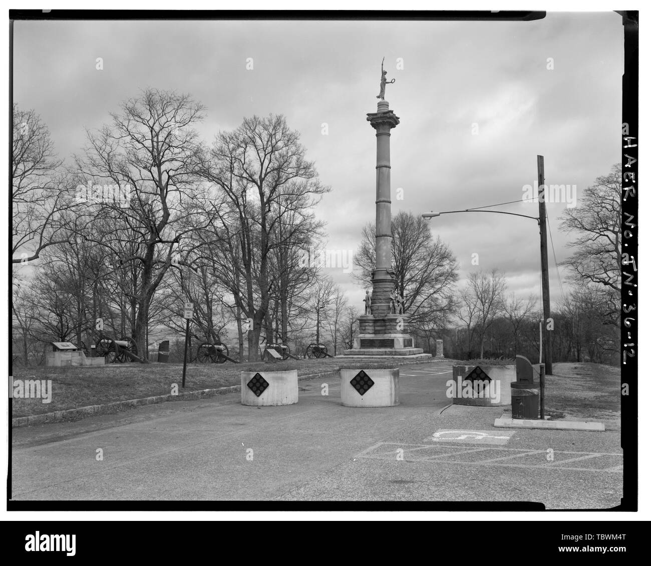 Missionarische RIDGE, 1 ILLINOIS INFANTERIE. Blick NE. Chattanooga National Military Park Tour Straßen, Chattanooga, Hamilton County, TN US-Krieg National Park Service Davis, Tim, Historiker Brooks, Peter, Feld team Projektleiter Croteau, Todd, Projektleiter Junge, Kelly, Sender Stockfoto