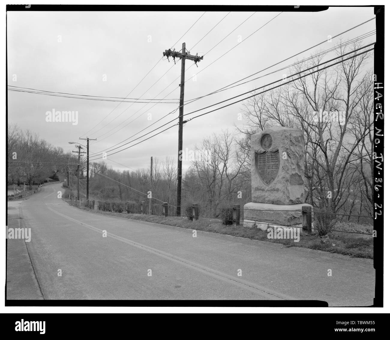 Missionarische RIDGE, NEW YORK INFANTERIE DENKMAL. Blick WSW. Chattanooga National Military Park Tour Straßen, Chattanooga, Hamilton County, TN US-Krieg National Park Service Davis, Tim, Historiker Brooks, Peter, Feld team Projektleiter Croteau, Todd, Projektleiter Junge, Kelly, Sender Stockfoto