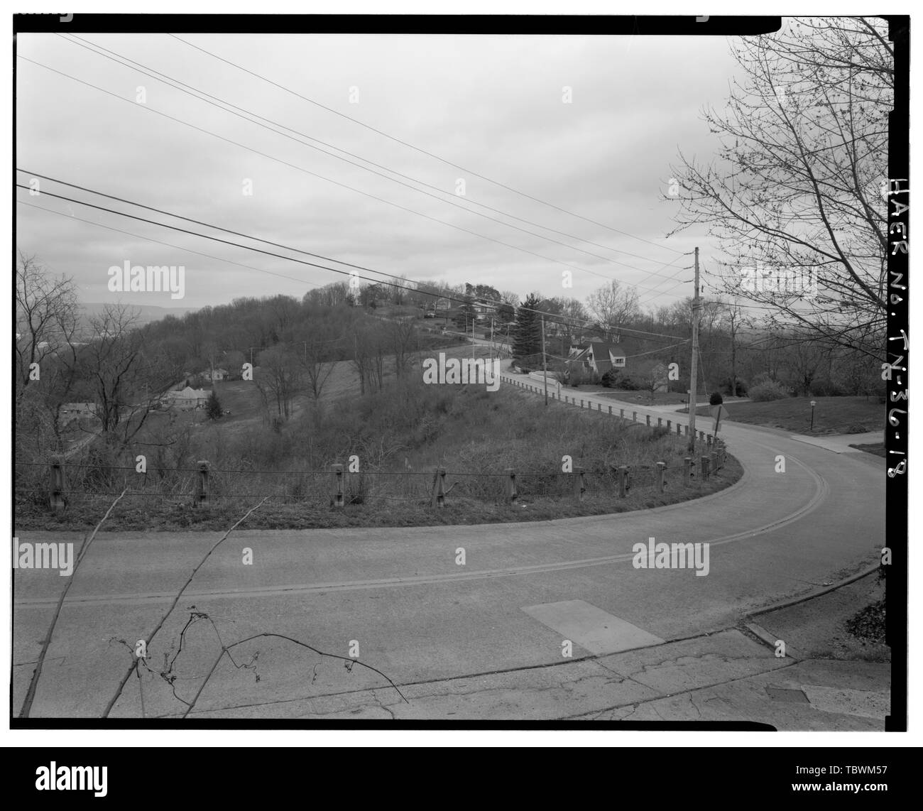 Missionarische RIDGE, RIDGE ANSICHT VON CREST. Blick NE. Chattanooga National Military Park Tour Straßen, Chattanooga, Hamilton County, TN US-Krieg National Park Service Davis, Tim, Historiker Brooks, Peter, Feld team Projektleiter Croteau, Todd, Projektleiter Junge, Kelly, Sender Stockfoto