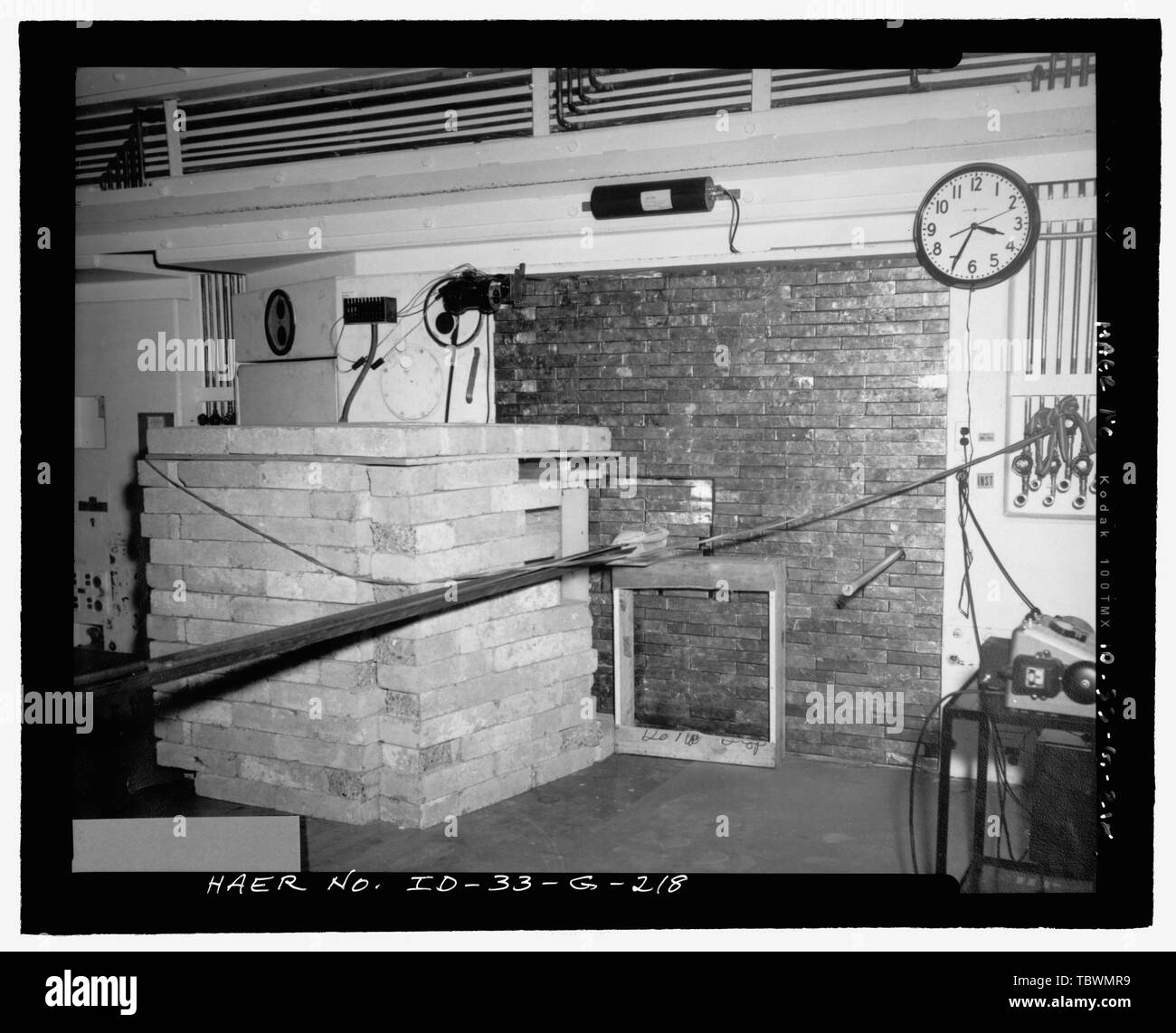 MTR, der Reaktor. Spezielle zusätzliche Abschirmung ERFORDERLICH WAR AUSSERHALB DER MTR für Experimente. Die Flugzeuge der nuklearen ANTRIEB PROJEKT DOMINIERT DIE NUTZUNG DIESES TEILS DES MTR. INL NEGATIVE Nr. 7225. Unbekannter Fotograf, 11281952 Idaho National Engineering Laboratory, Test Reactor, Materialien und Technik Test Reaktoren, Scoville, Butte County, ID Stockfoto