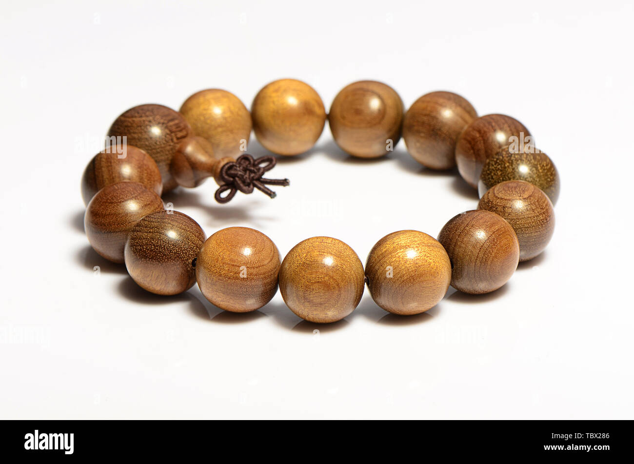 Gold Seide Namu Buddha Bead Armband Stockfoto