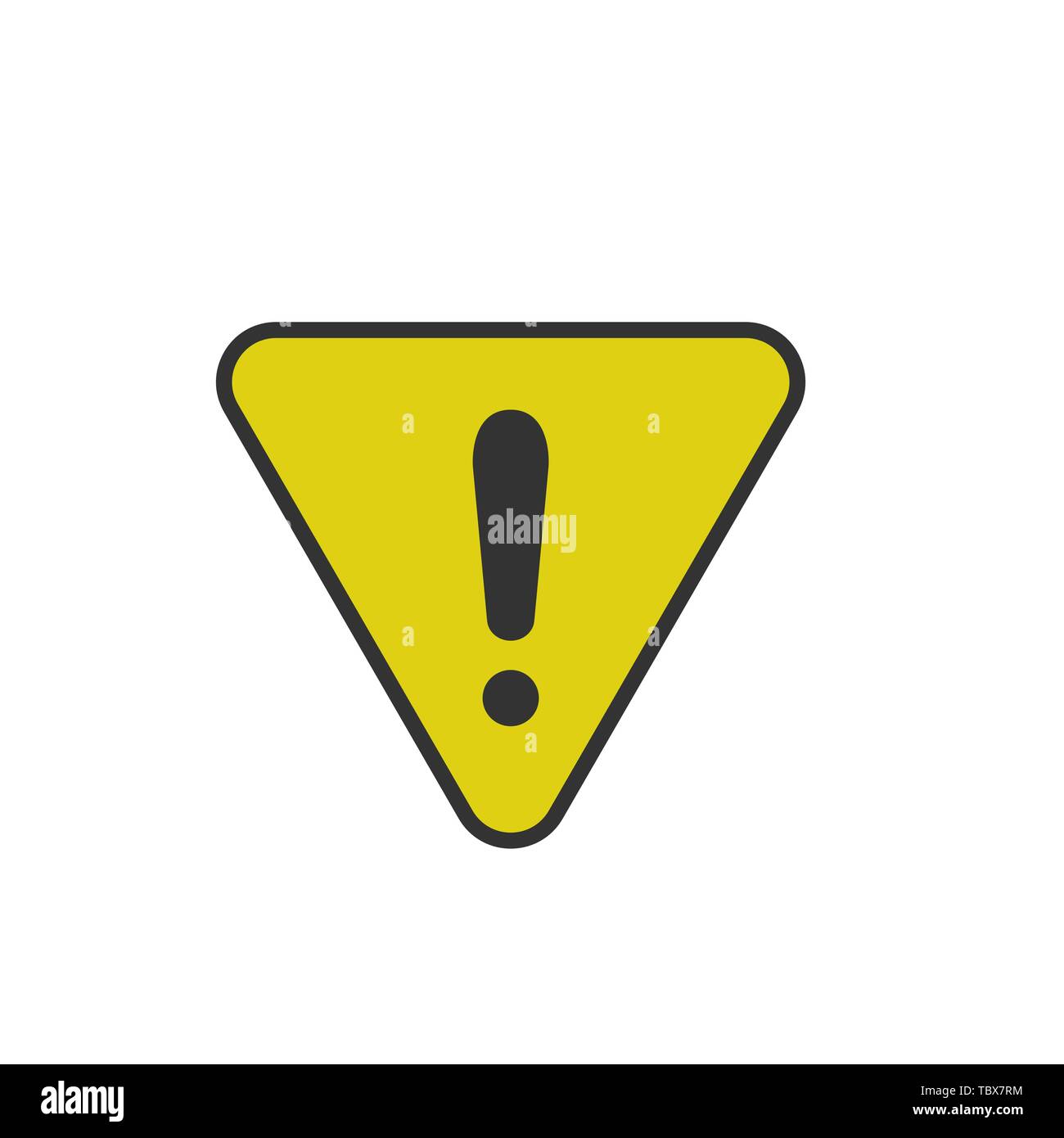 Gelbe im Bau Symbol isoliert. Vector Illustration Stock Vektor