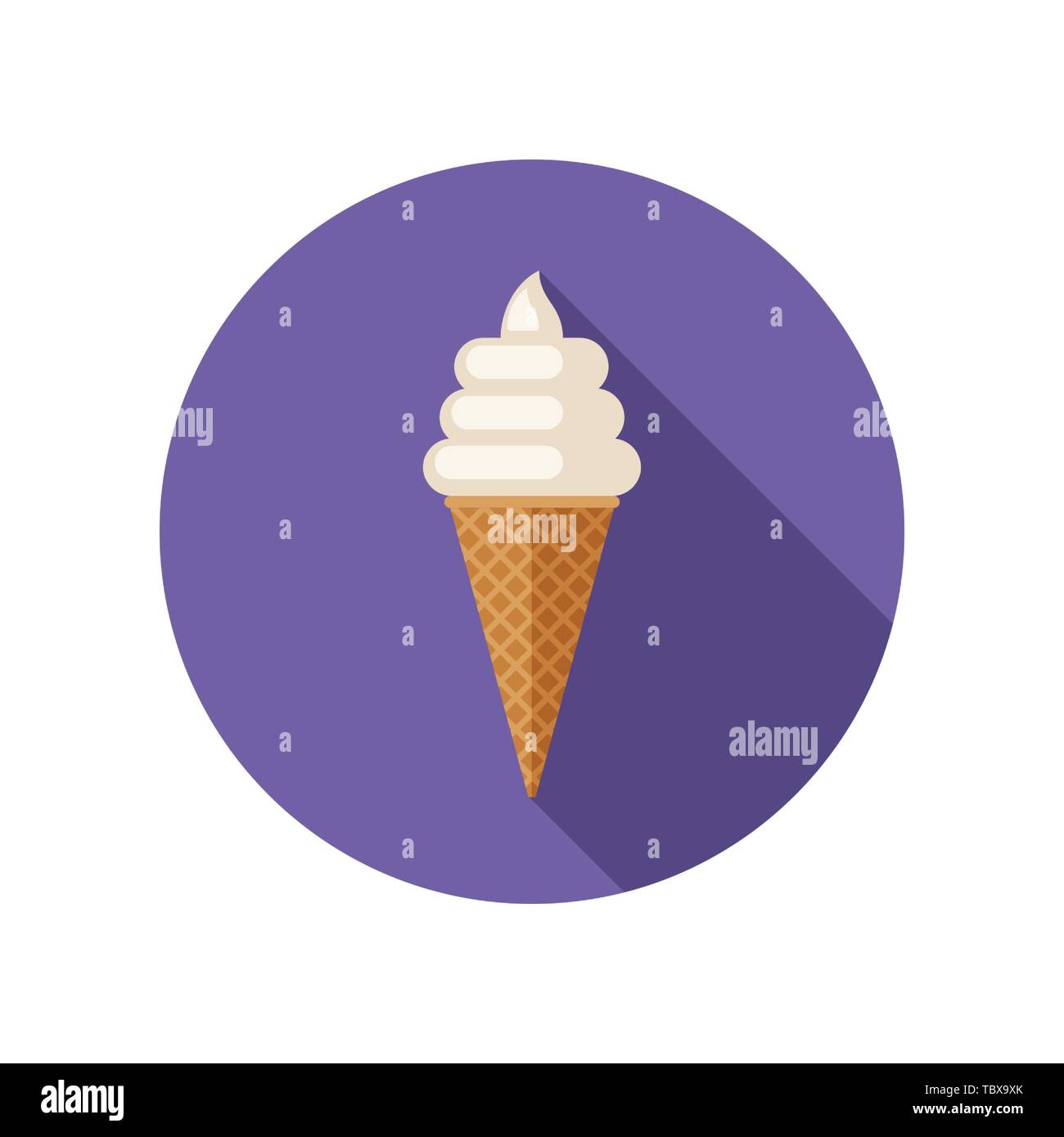 Eis-flach-Symbol Stock Vektor