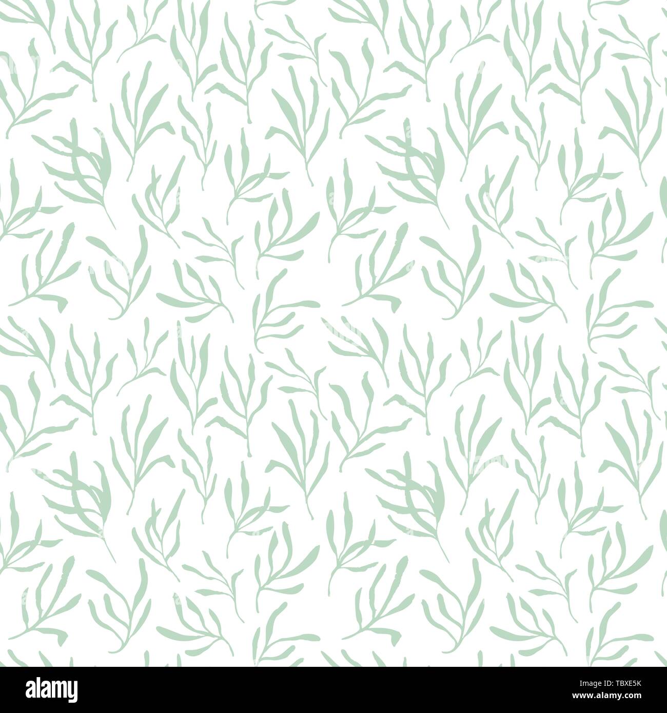 Estragon oder Estragon nahtlose Muster therapeutische green leaf Zweig. Isolierte Rosmarin Vector Illustration. Stock Vektor