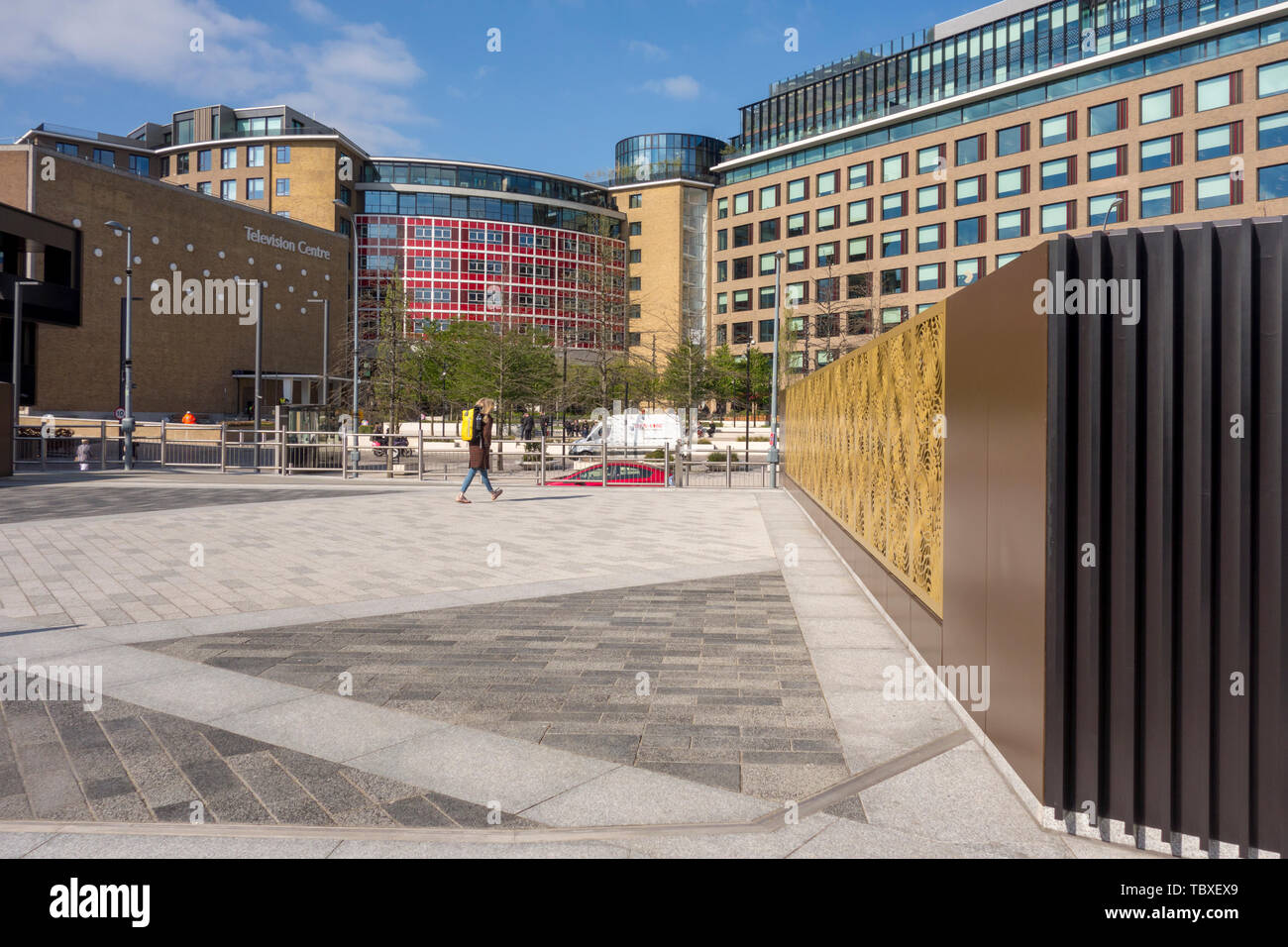 Neue London Development Wohnungen & Häuser an den ehemaligen BBC Television Centre, Weiß City‎, London, UK Stockfoto