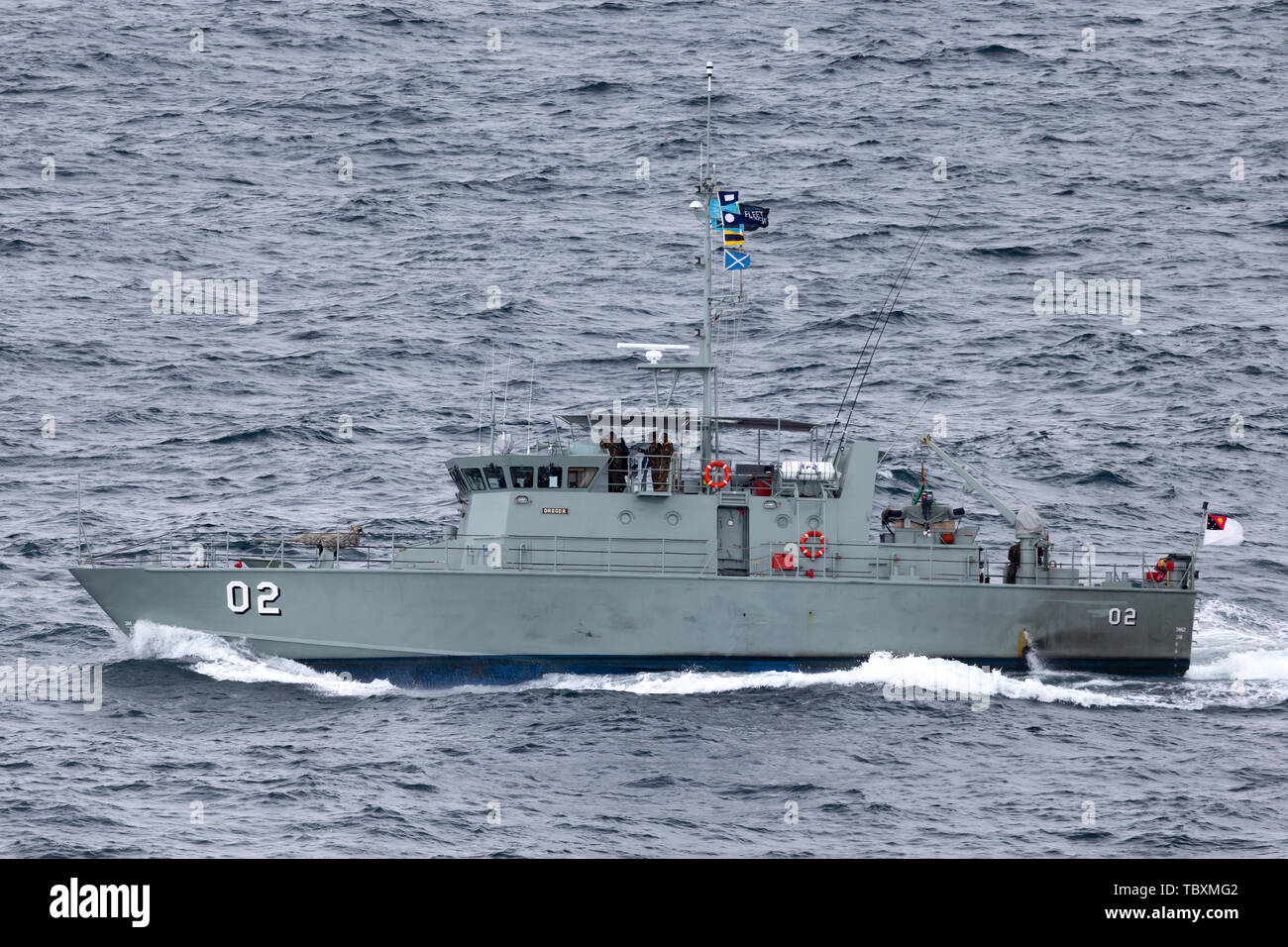 Papua New Guinea Defence Force Pazifik-Klasse Patrouillenboot HMPNGS Dreger. Stockfoto