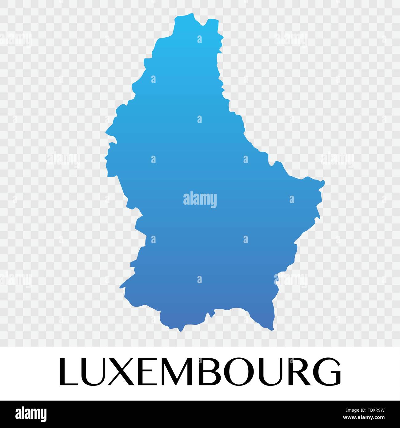 Luxemburg Karte in Europa kontinent Illustration Design Stock Vektor