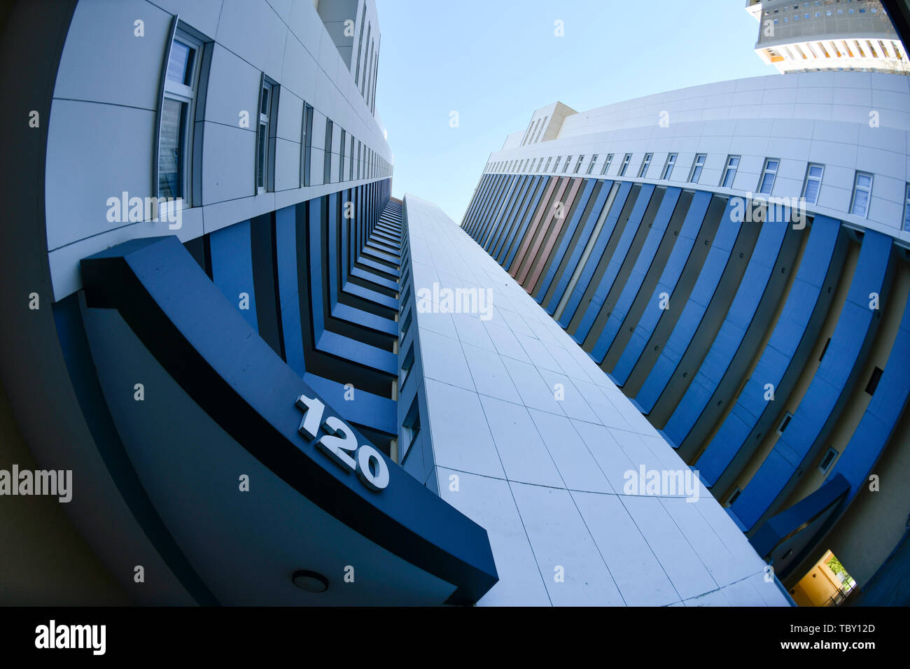 Tower Block ideal, Fritz Erler Allee 120, Gropiusstadt, Neukölln, Berlin, Deutschland, Wohnhochhaus Ideal, Fritz-Erler-Allee 120, Deutschland Stockfoto