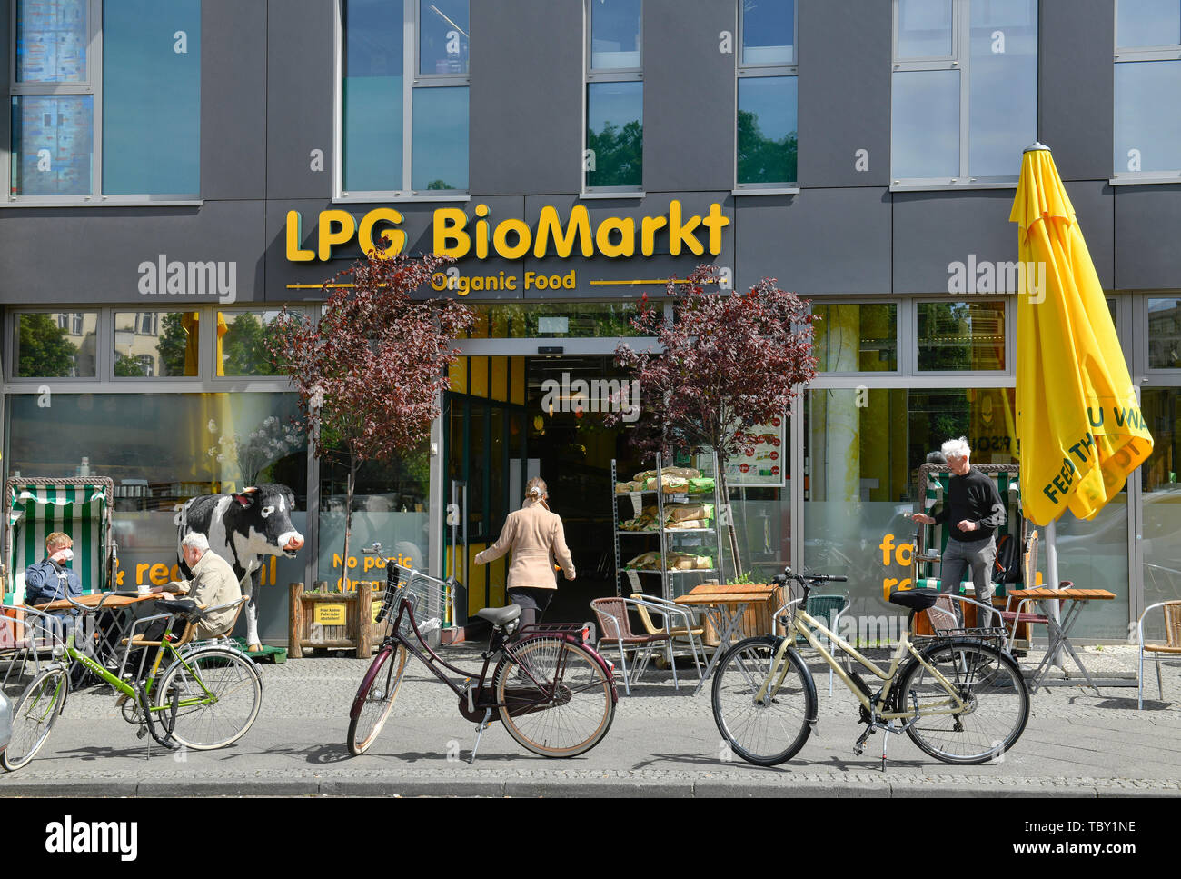 Kollektive farm biomarket, Mead cerium Straße, Prenzlauer Berg, Pankow, Berlin, Deutschland, LPG Biomarkt, Metzer Straße, Prenzlauer Berg, Deutschland Stockfoto